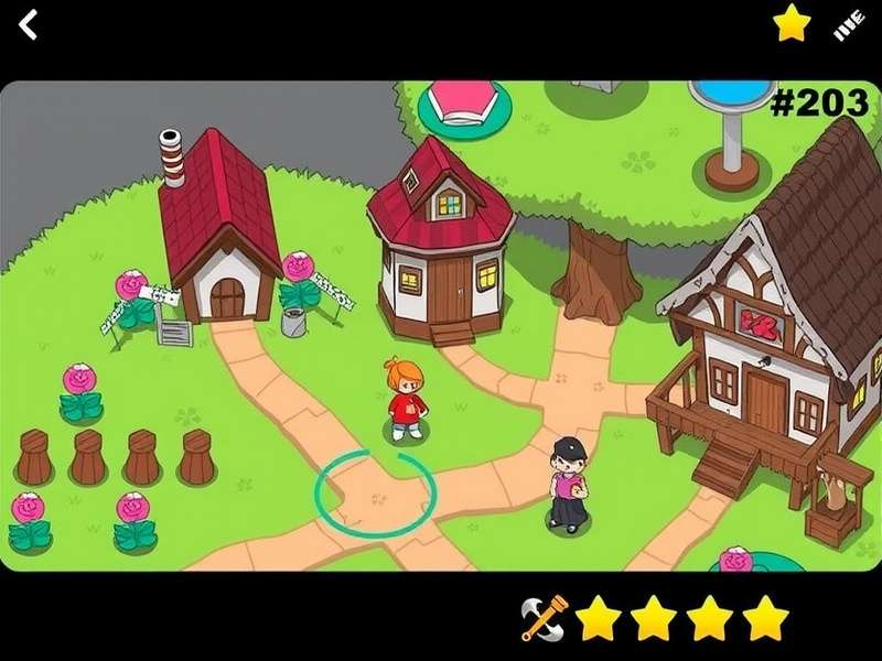 Quaint Villages Sketch Drawing Interface